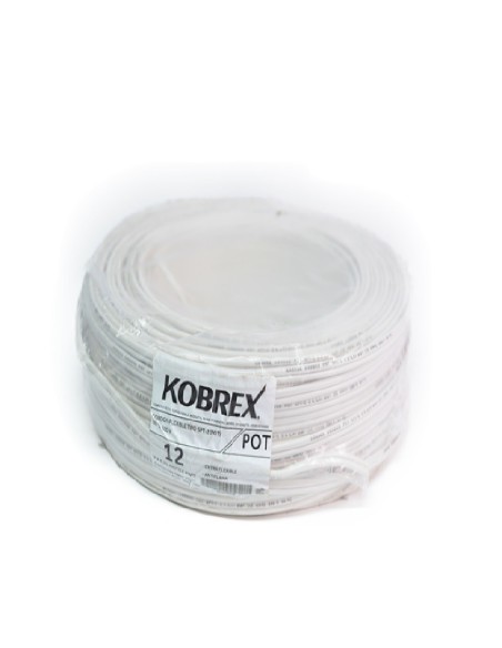 Cable Flexible POT No.12  60°C BLANCO KOBREX caja 100m, Cable Flexible Pot  de venta en PROMESYC