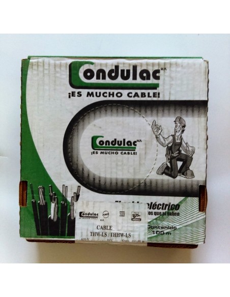 Cable THW-LS No.14 ROJO CONDULAC caja 100m, Cable Construcción  de venta en PROMESYC