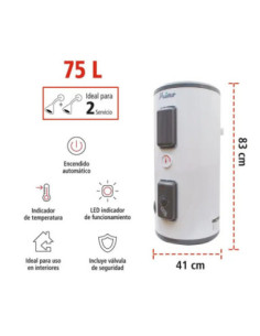 Calentador de Depósito Eléctrico PRIM-O 75 litros 220 V 4000 W, Calentadores Eléctricos  de venta en PROMESYC