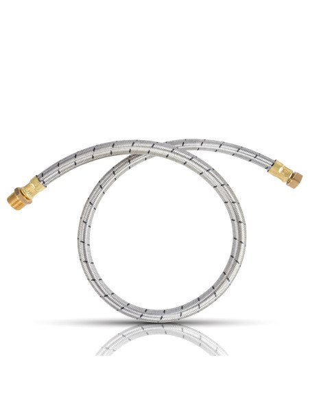 Mangueras Flexibles IUSA para Calentador Instantáneo MNPT3/4 x HNPT1/2  1.20 m (caja 10 pzas), Mangueras Flexibles para Agua  de