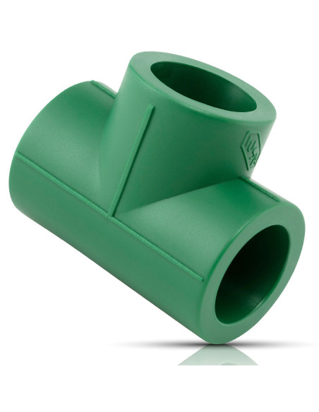 Tee PPR IUSAPLUS 25mm 3/4  caja 43 pzas, Tuberia y Conexiones PPR Polipropileno  de venta en PROMESYC