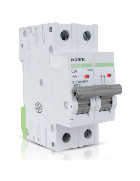 IU2C16D Interruptor Termomagnético DIN 2P 16A caja 6 pzas, Interruptores Termomagnéticos  de venta en PROMESYC