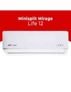 Minisplit Mirage Mod.LIFE 12 Estandar 2.0 Tonelada (24,000 BTU) 220V  solo Frío, Minisplit Tradicional  de venta en PROMESYC 2