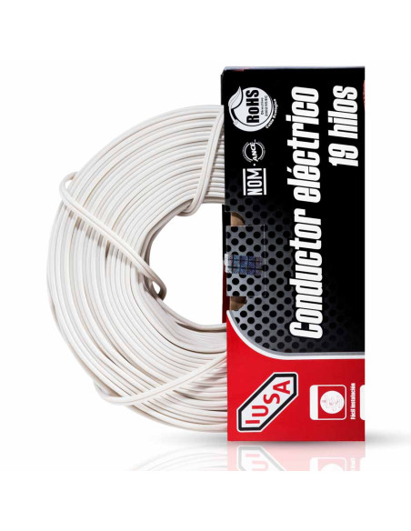 Cable Flexible POT No.18  60°C BLANCOIUSA  caja 100m, Cable Flexible Pot  de venta en PROMESYC
