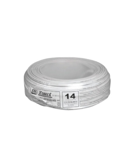 Cable Flexible POT No.14  60°C BLANCO KOBREX caja 100m, Cable Flexible Pot  de venta en PROMESYC
